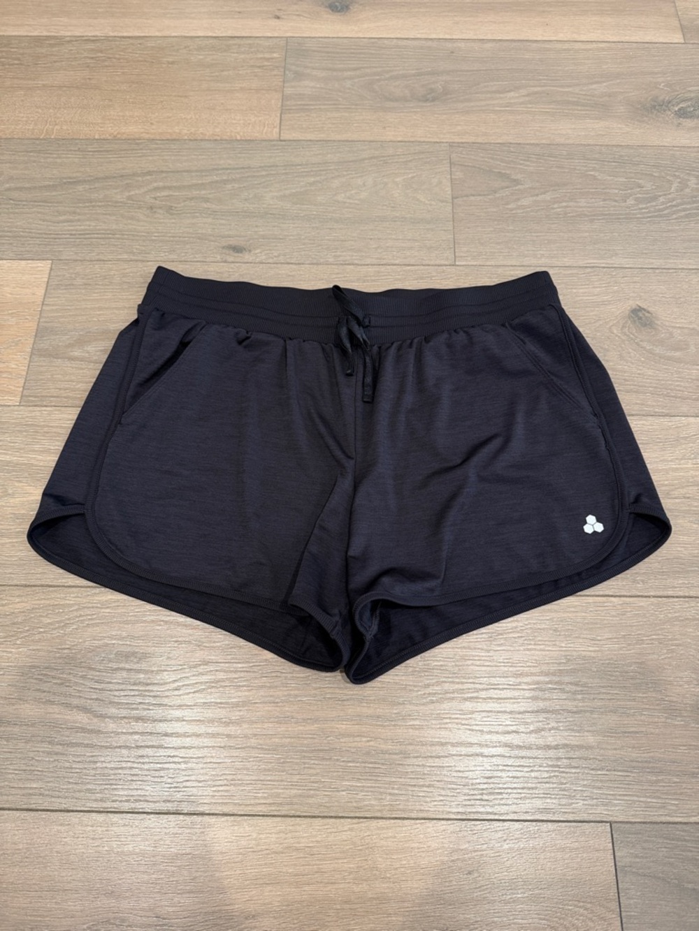 TEK GEAR Black High Rise Lightweight Workout Running Active Gym Shorts Size XL